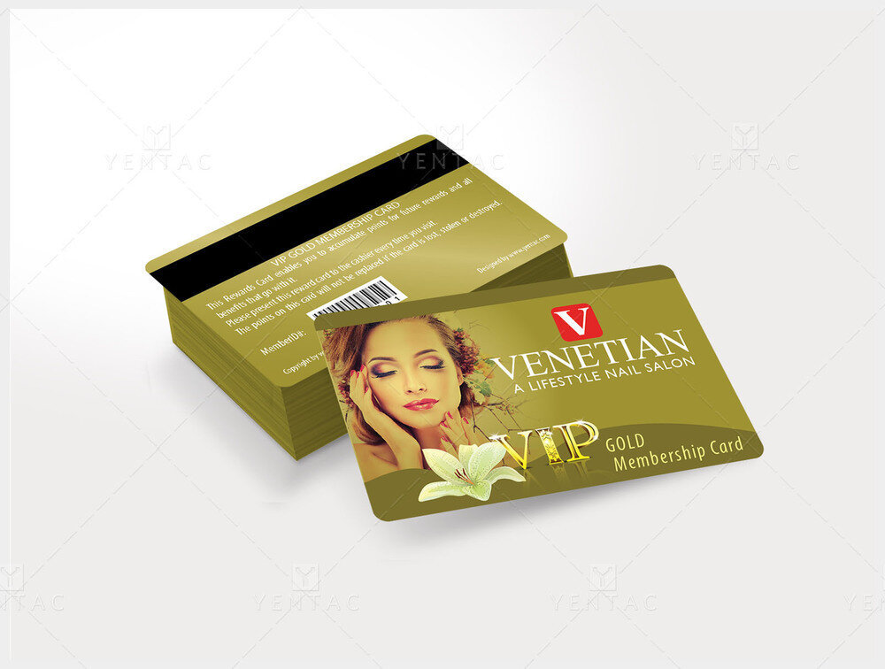 Plastic VIP Card With Picture - Venetian Nails Spa ID5051