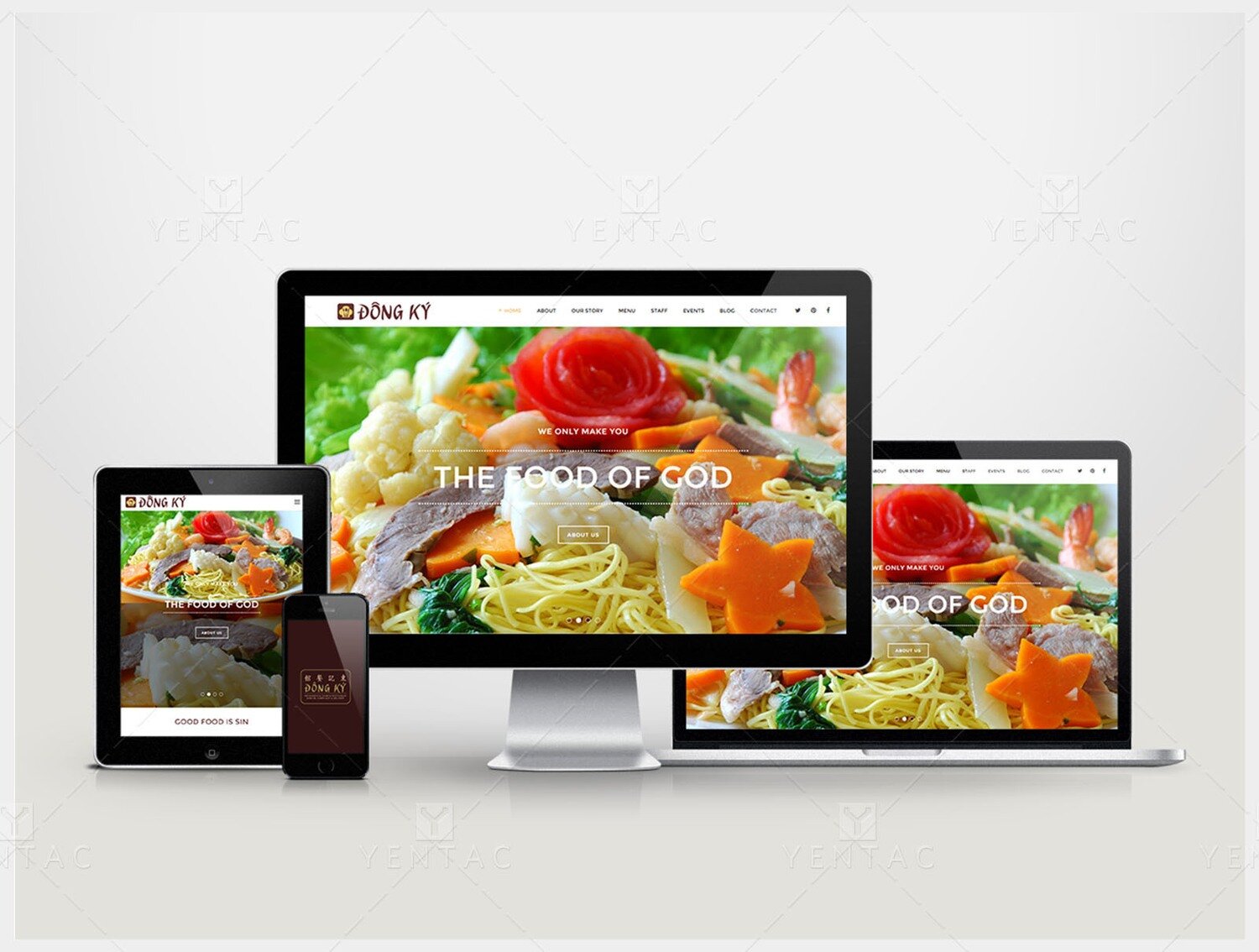 Web Design - Restaurant ID5125 Dong Ky