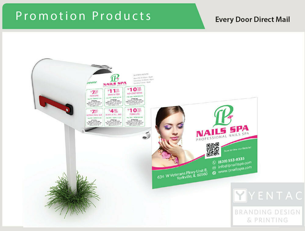 Promotion - Every Door Direct Mail (EDDM) Nail Salon Template 5069