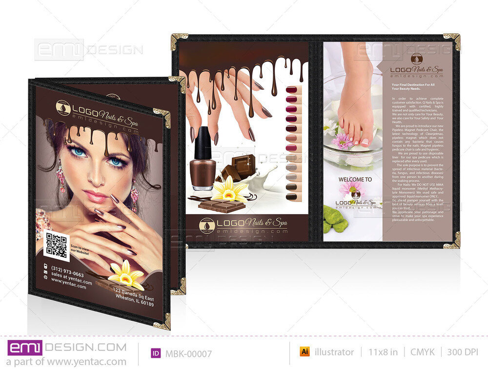 Menu Book Template Chocolate mbk-00007