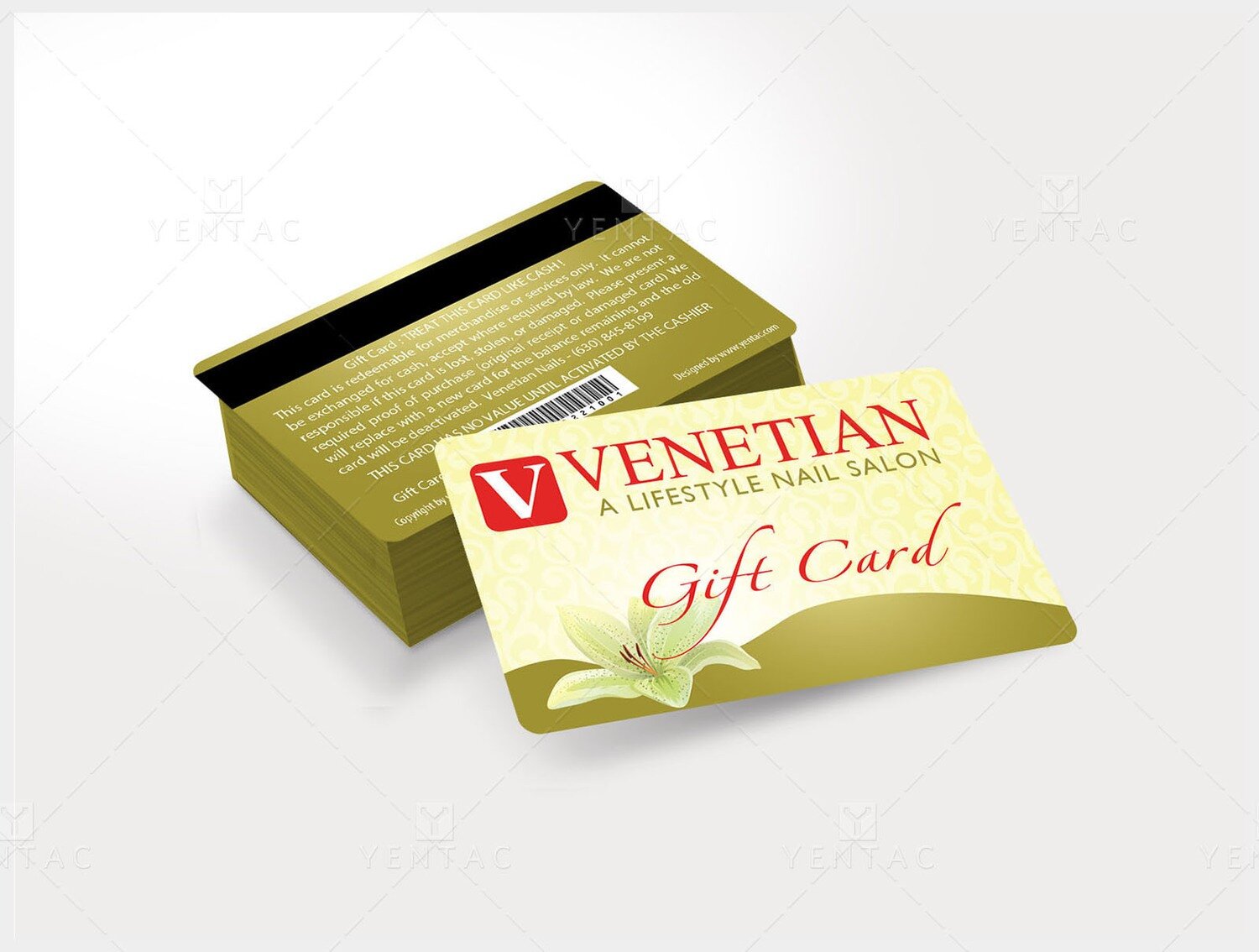 Plastic Gift Card No Picture - Template GCD-05051