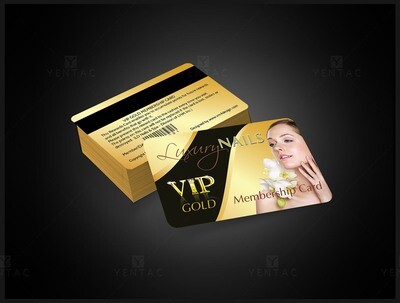 Plastic VIP Card - Luxury Nails Spa ID0991