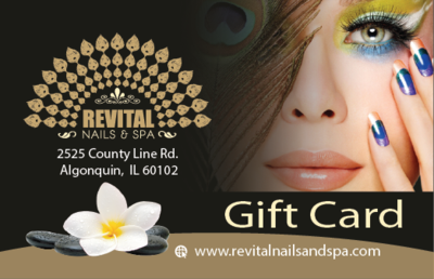 Gift Card Purchase - Revital Nails & Spa - (847) 915-6131 This Location Only