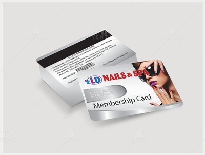 VIP Silver Card - Nail Salon Template 5117