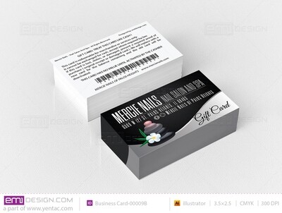 Plastic Gift Card Templates - GCD-00001-A