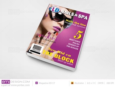 Magazine Nail Salon Template 5117