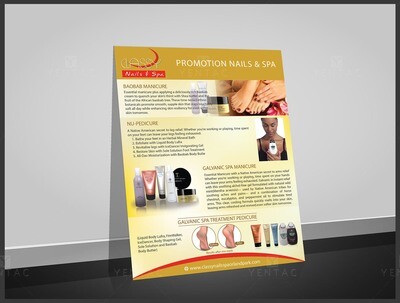 Flyers Promotions Nail Salon Template0990