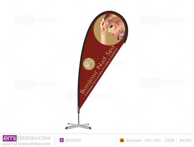 Flag Banner Template5070 Red