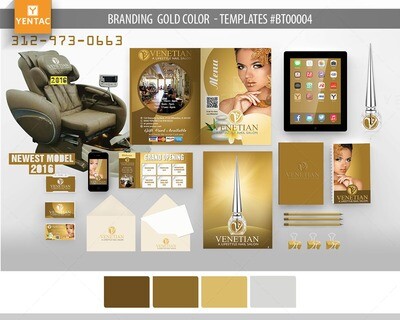 Gold Brand Guideline 22 Beauty Nail Salon Template