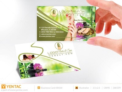 Printing Pre-Order Business Card Beauty Nail Salon Template