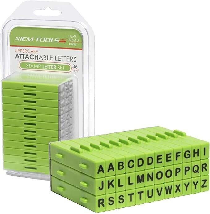 Upper case Letter Stamp Set 36pcs