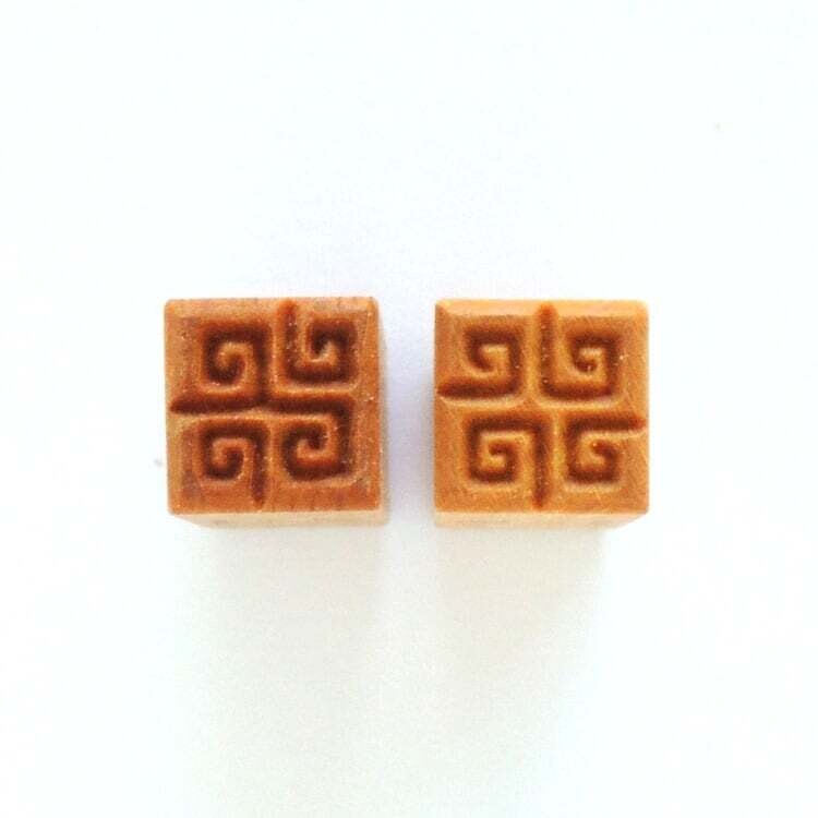 Small Square Stamp 014 - Nordic Spirals