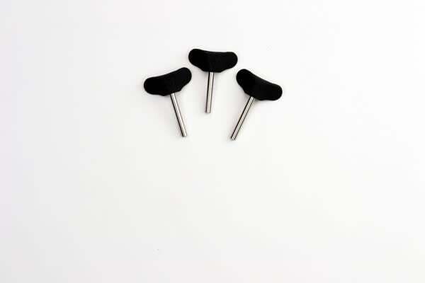 2&quot; Rods W/ Molded Hands Set Of 3