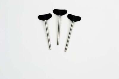4&quot; Rods With Molded Hands Set Of 3