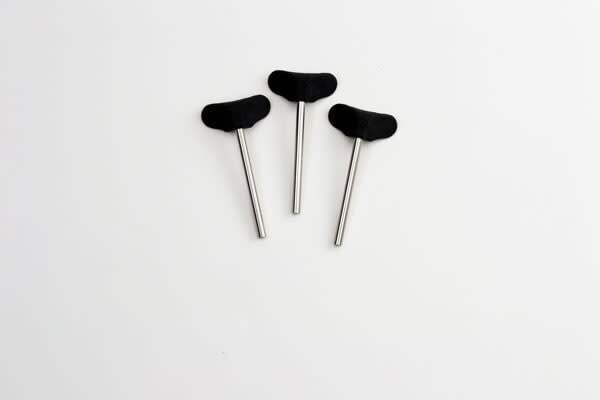 3&quot; Rods With Molded Hands Set Of 3