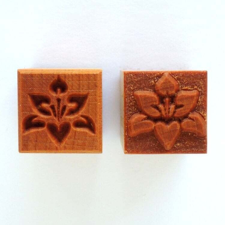 Med Square Stamp 105 - Orchid