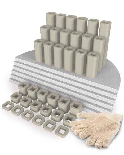 Furniture Kit for Easy-Fire Kilns - e23S-3 &amp; e23M-3 (All Half Shelves)