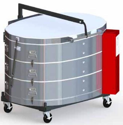 Rolling Kiln Stand w/Lid Lifter for 1627 Size Kilns (2809)