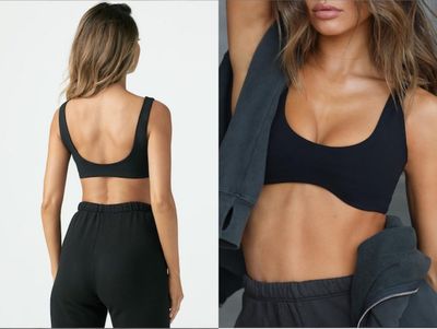 Solid Color Nylon Spandex Seamless Sport Bra Top Fitness for Women