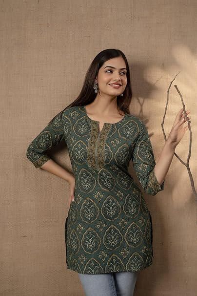 Kurti vert coton