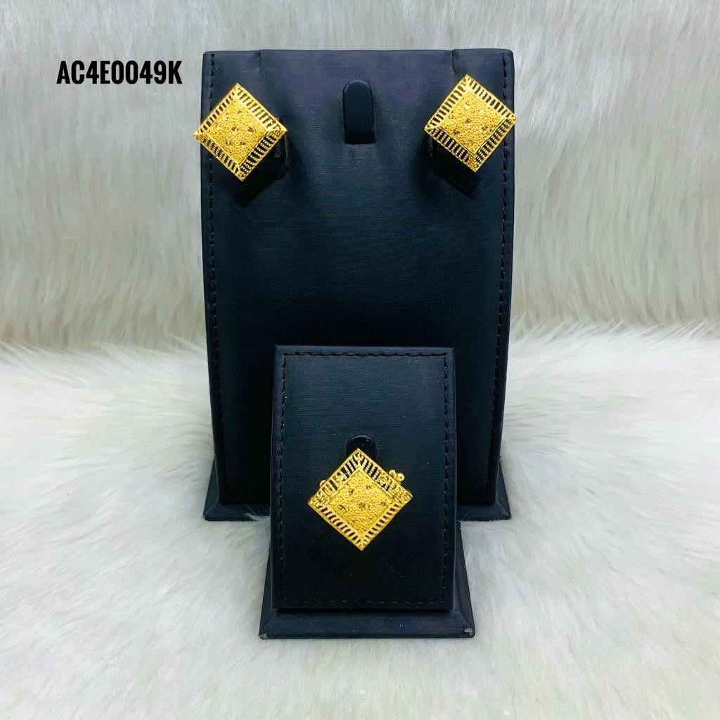 Boucle et bague assortie