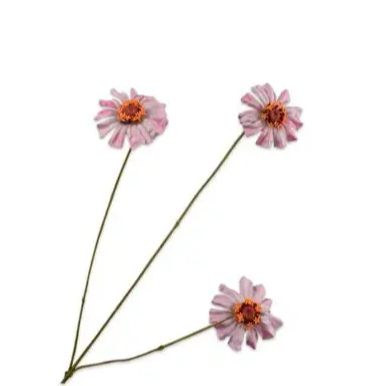 Silk-ka Zinna tak lavendel/roze 64 cm