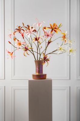 Silk-ka Lelie tak bruin/groen 80 cm
