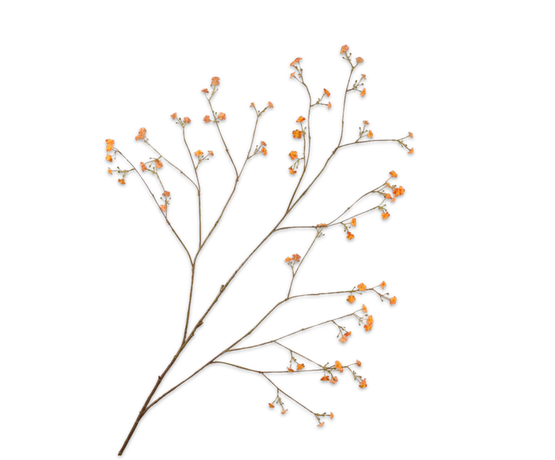 Silk-ka Vergeetmeniet tak oranje 132 cm