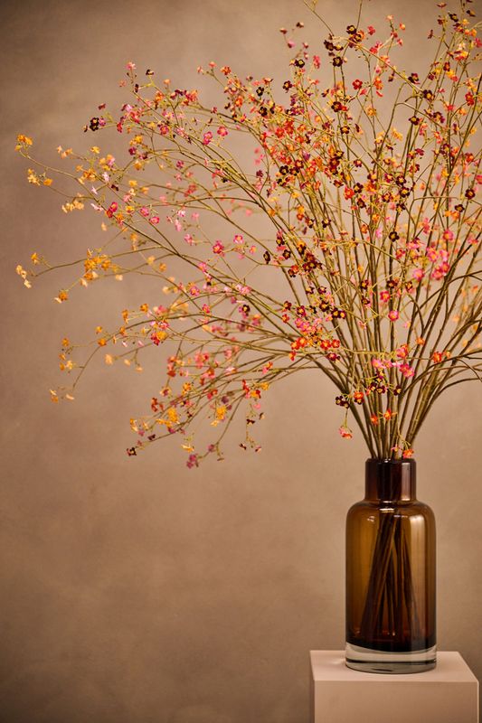 Silk-ka Vergeetmeniet tak oranje 132 cm