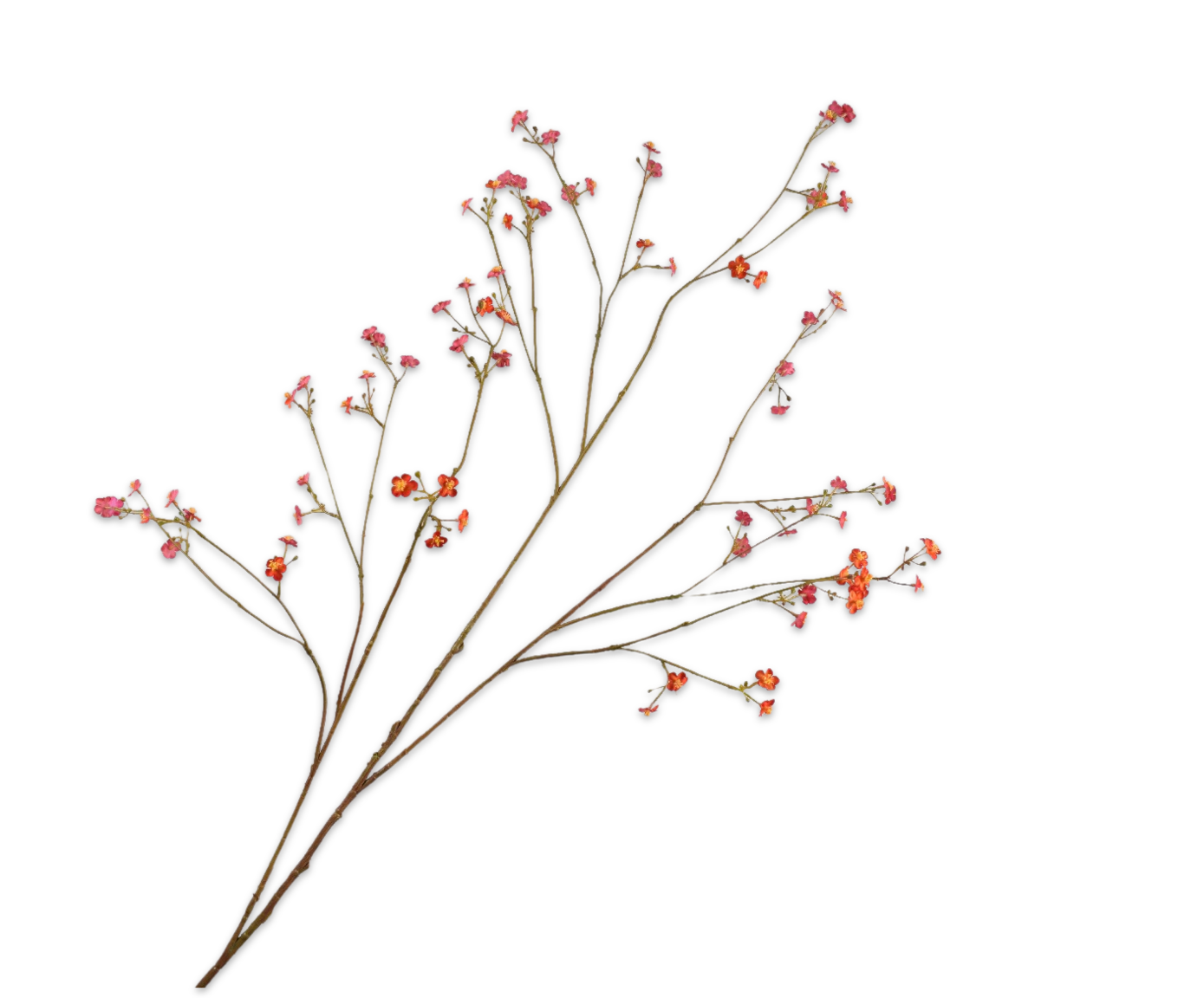 Silk-ka Vergeetmeniet tak rood/oranje 132 cm