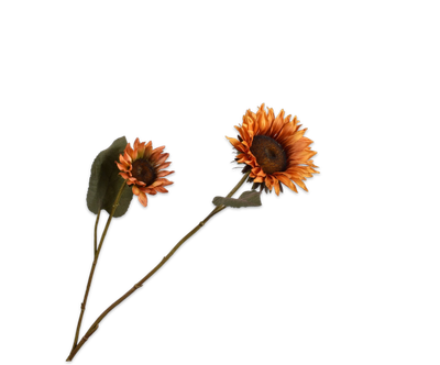 Silk-ka Zonnebloem tak oranje 75 cm