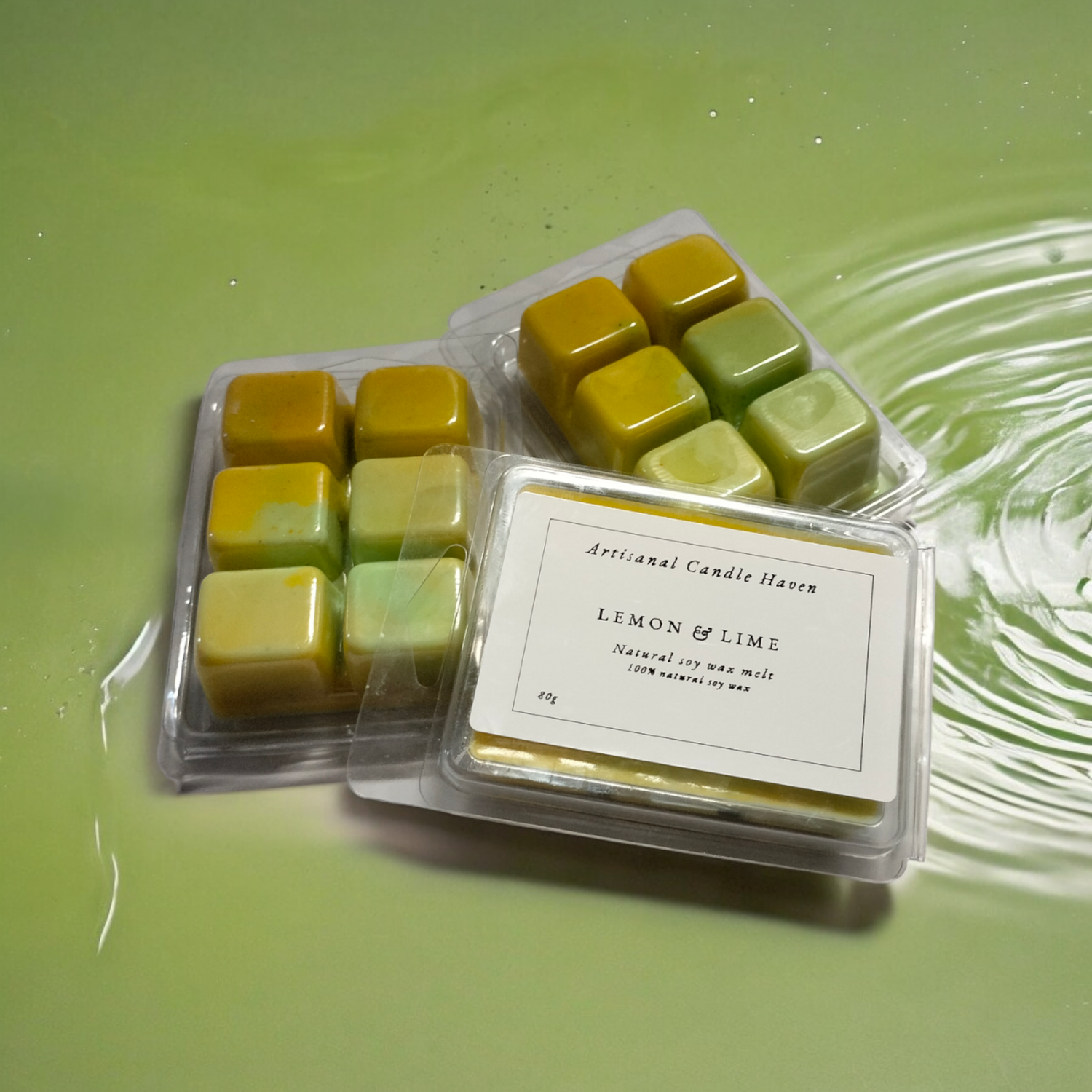 Lemon and lime wax melt
