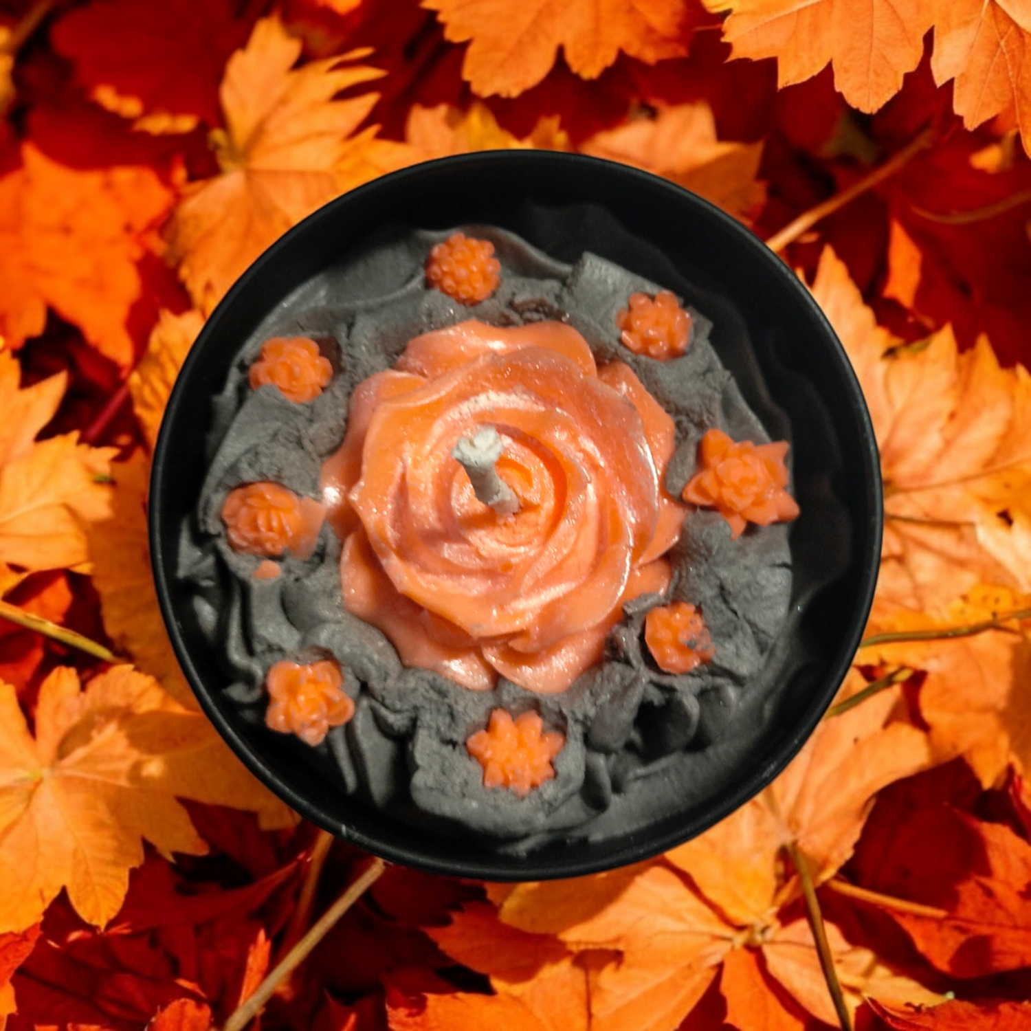 Fall rose ( with "made with love" sticker or not )