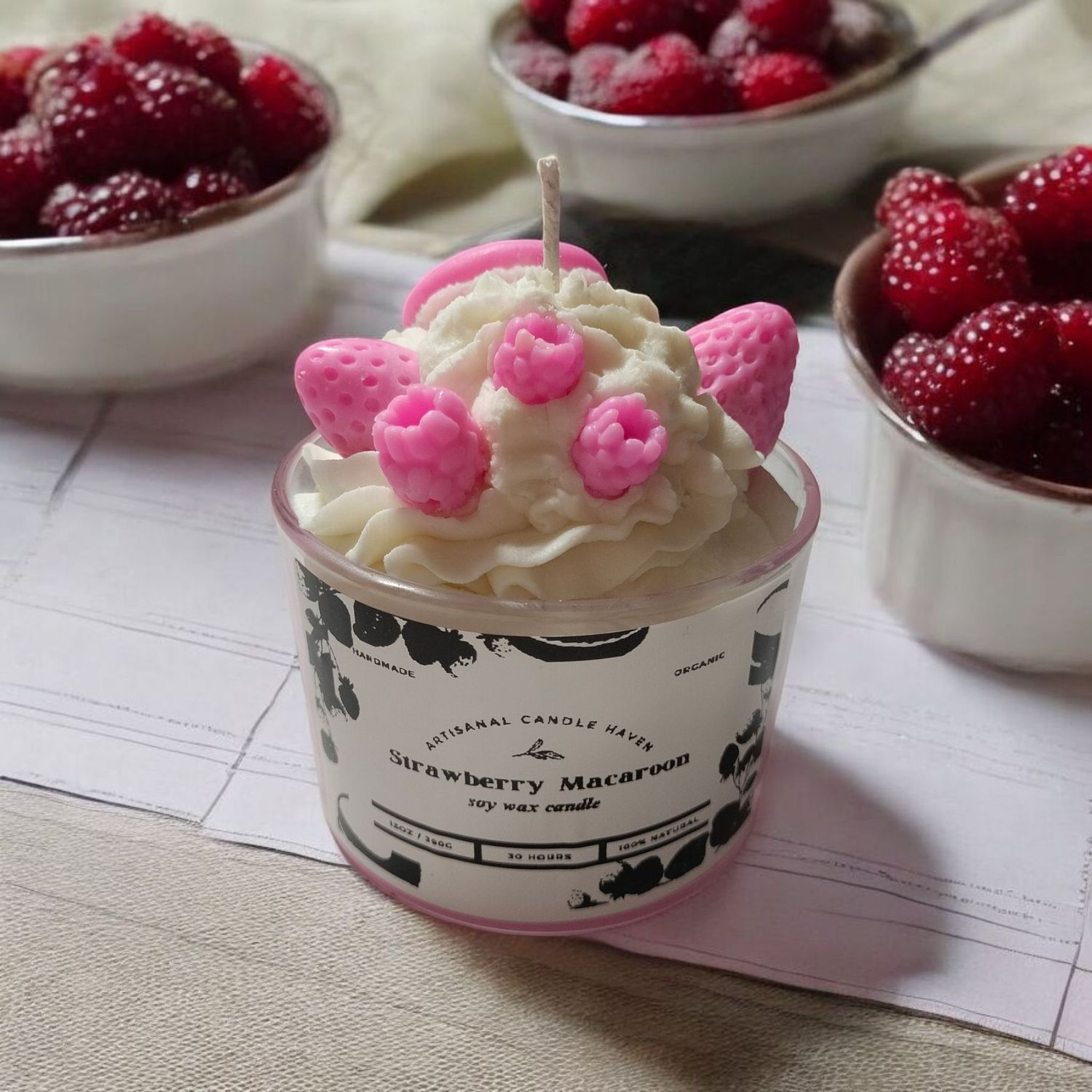 Strawberry Macaroon Dessert in a Glass small 