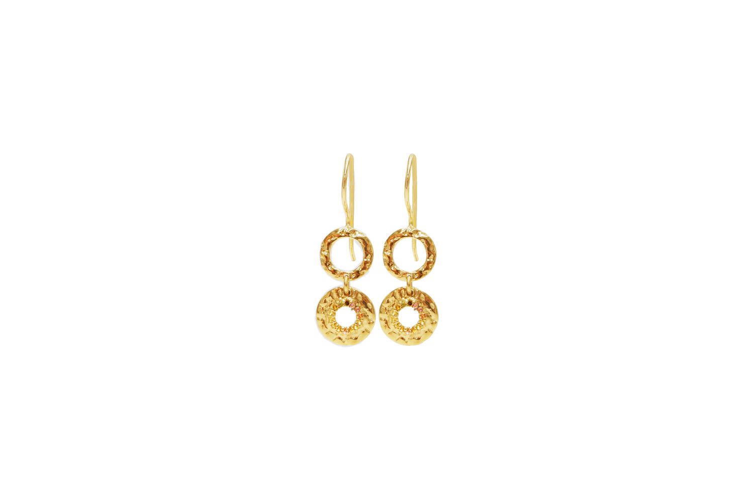 Golden dropseed Earrings