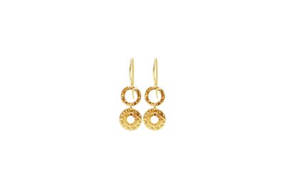 Golden dropseed Earrings