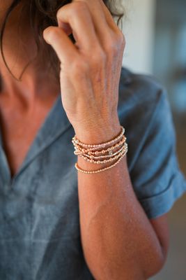 Mixed Rose Gold filled &amp; Silver