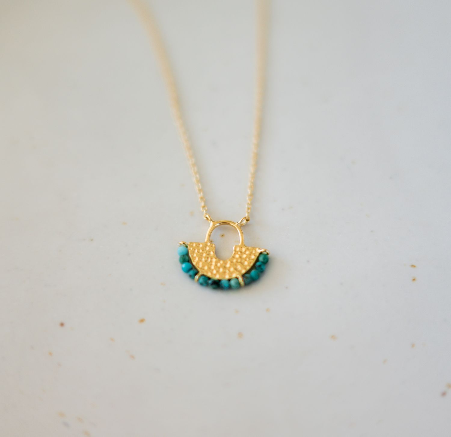 Thyme Necklace, Necklace choices: Gold plated necklace