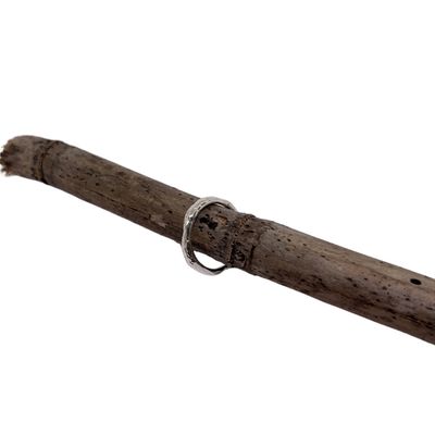 Chevron forged ring SS