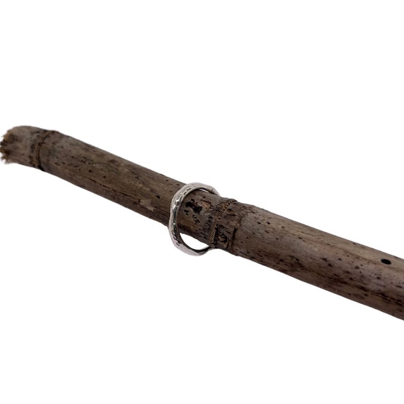 Chevron forged ring SS