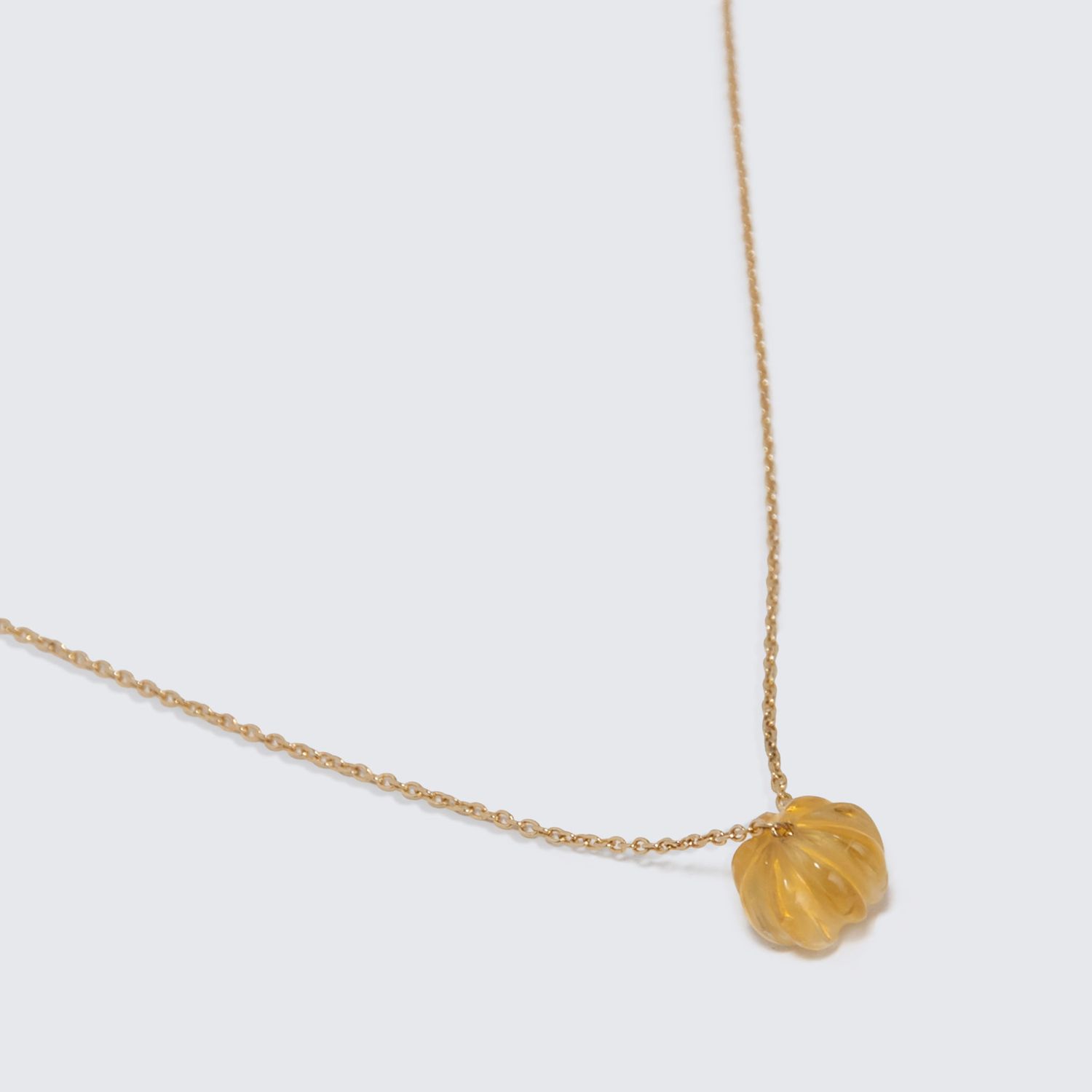 Citrine drop Necklace