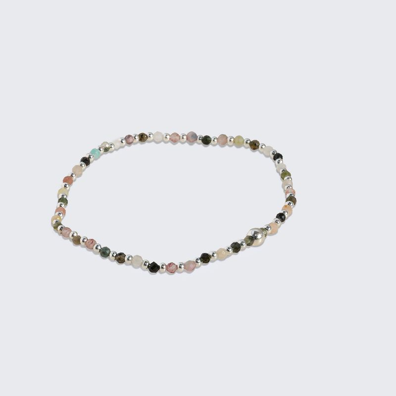 Summer Sorbet Mixed Tourmaline Bracelet stack
