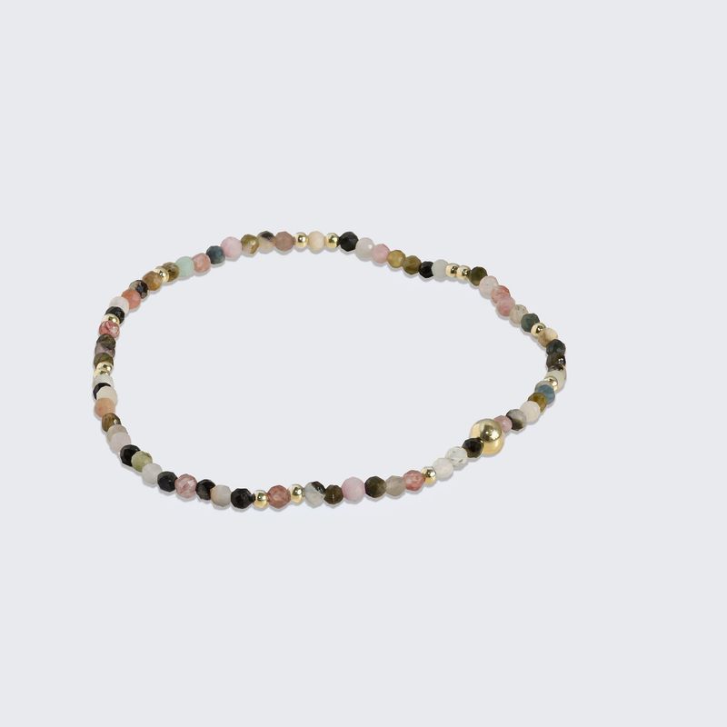 Summer Sorbet Mixed Tourmaline Bracelet stack