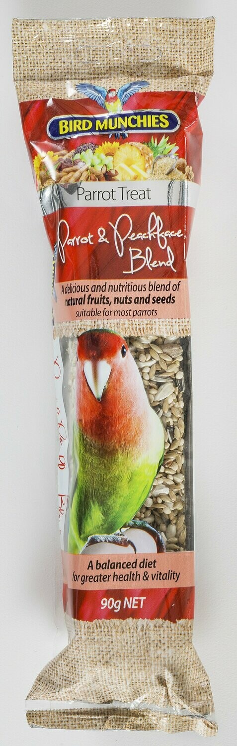 Bird Munchies Parrot and Peachface Seed Treat 90g