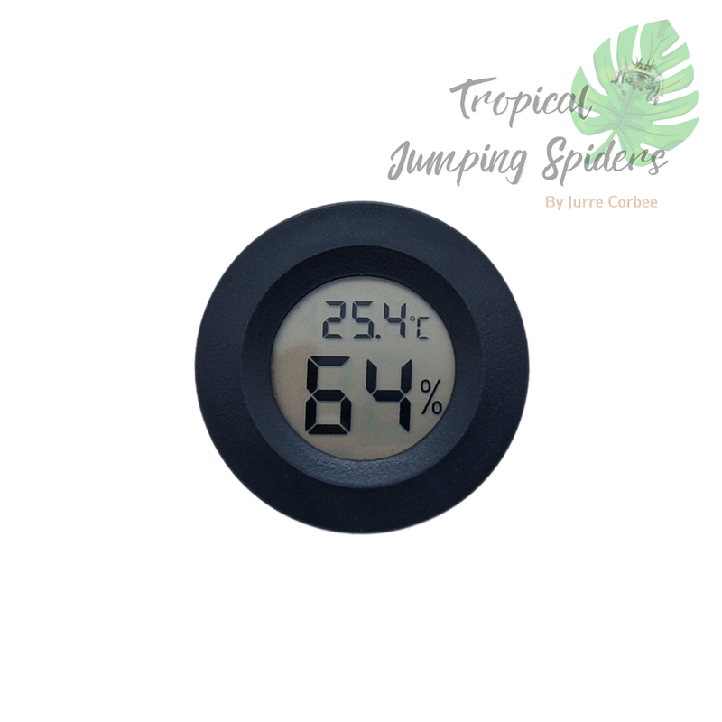 Ronde inbouw thermo/hydrometer