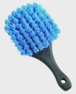 Chemical Resistant Stiff Bristle Scrubbing Brush, Blue