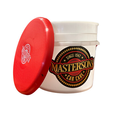 Masterson&#39;s Heavy Duty Detailing Bucket w/LOGO &amp; Lid