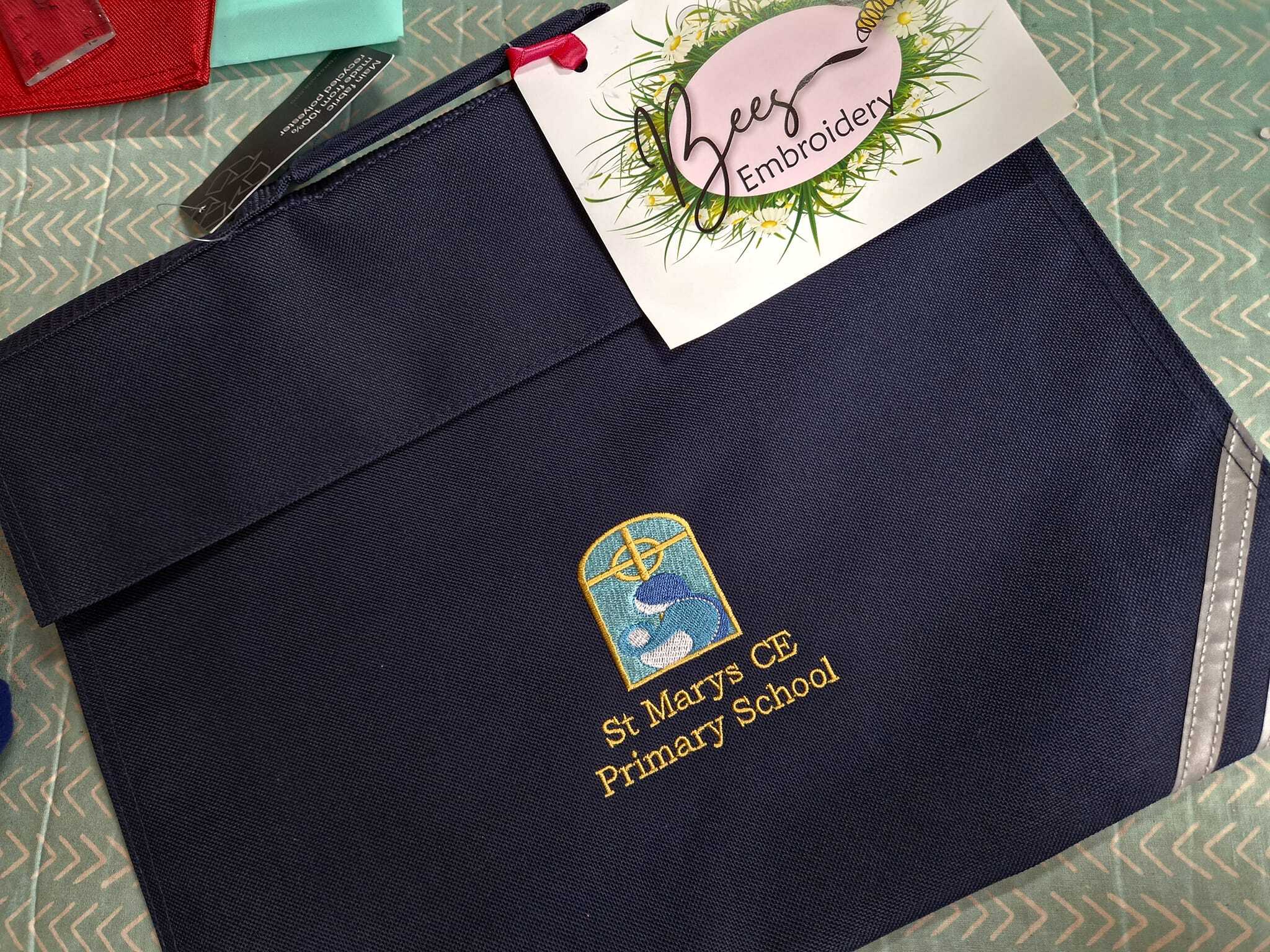 School Book Bag - Navy Blue