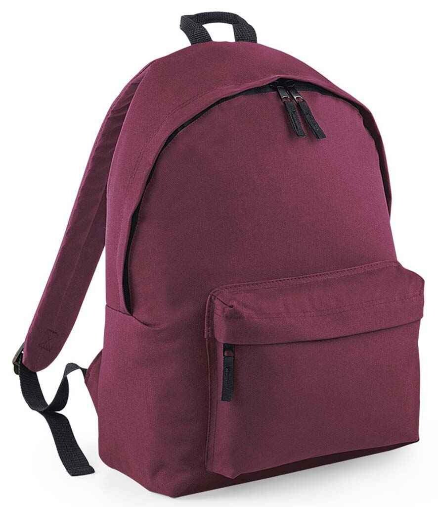 School Backpack - Burgundy