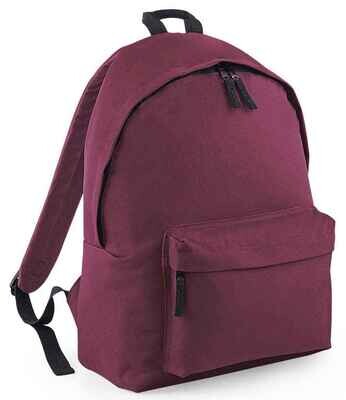 School Backpack - Burgundy